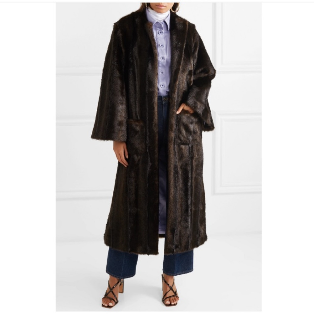 STAUD Marcel Faux Fur Coat